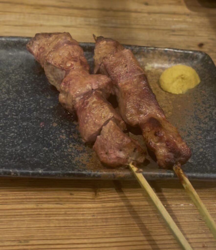 上野「やきとん三吉」の和豚やきとんレバー塩