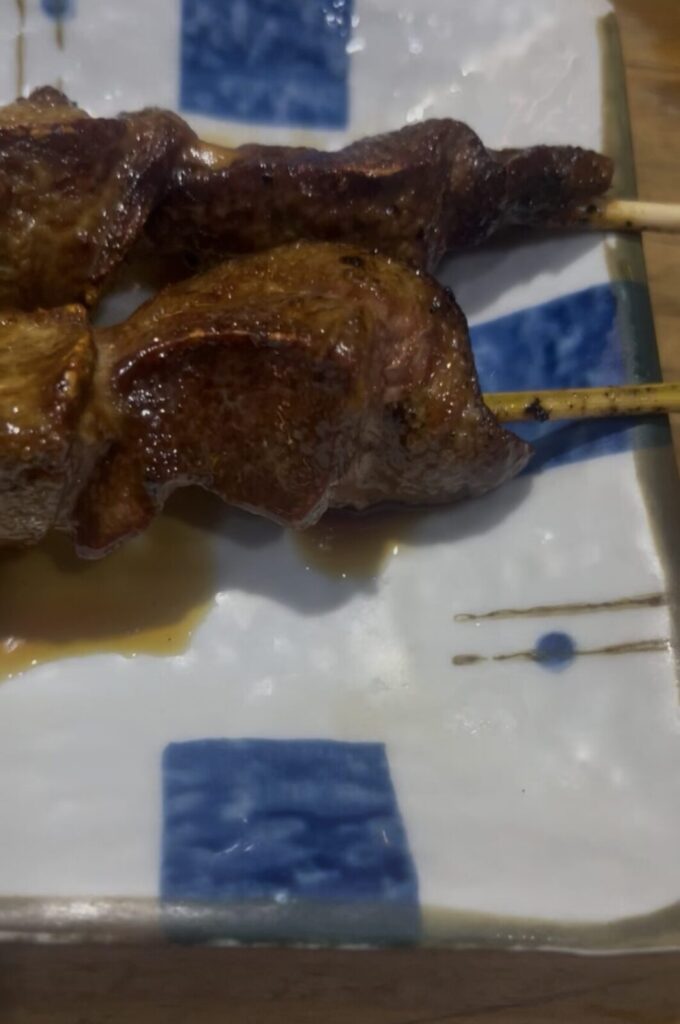 赤羽「いこい」の串焼きレバー