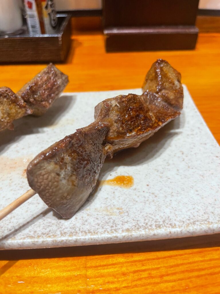 大宮「あ やきとり・串もの」の豚レバー