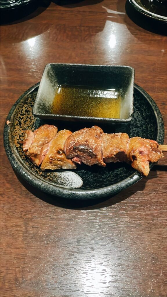 渋谷「正軍」山梨県産厳選地鶏串焼のレバー