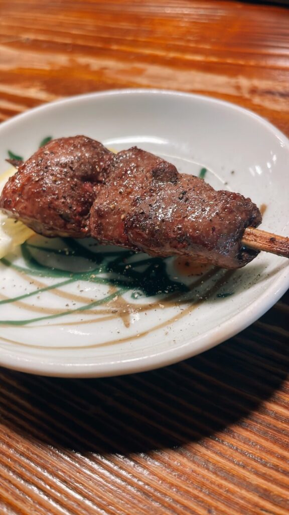 中野「けむり」の白レバー焼き