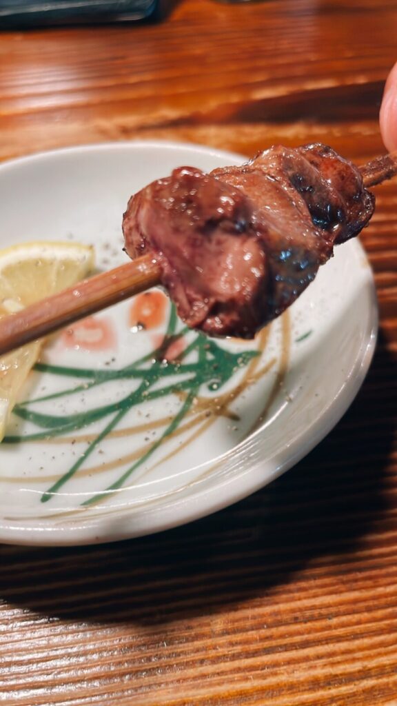 中野「けむり」の白レバー焼き