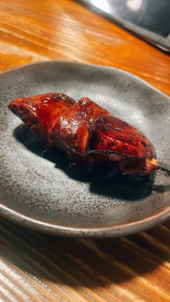 中野「けむり」の白レバー焼き