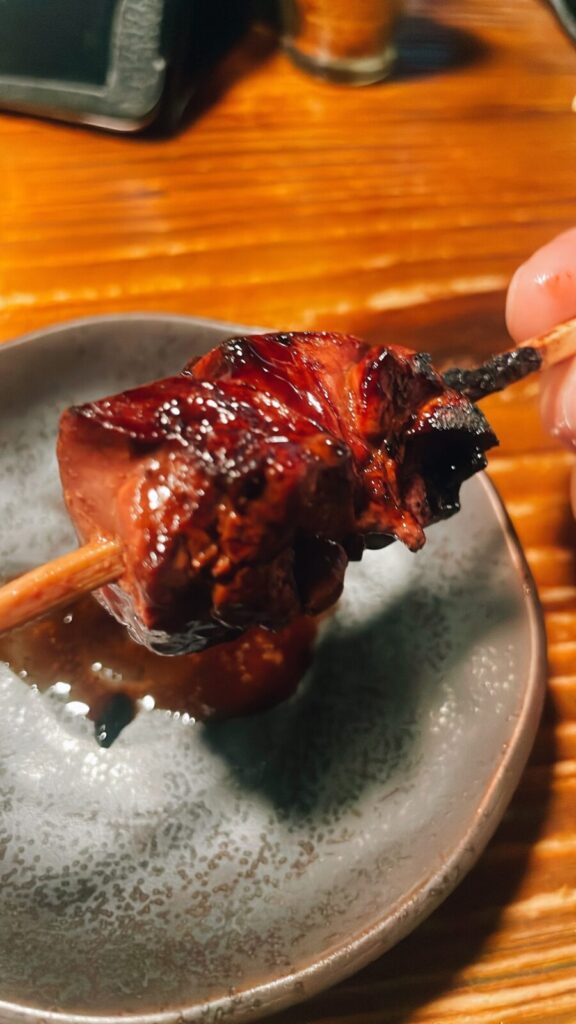 中野「けむり」の白レバー焼き