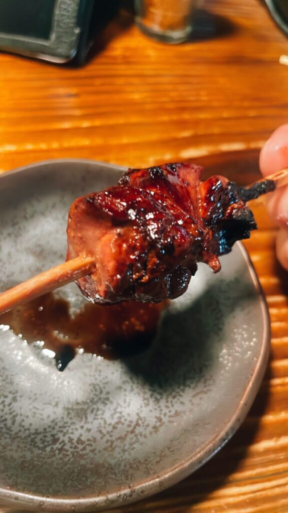 中野「けむり」の白レバー焼き