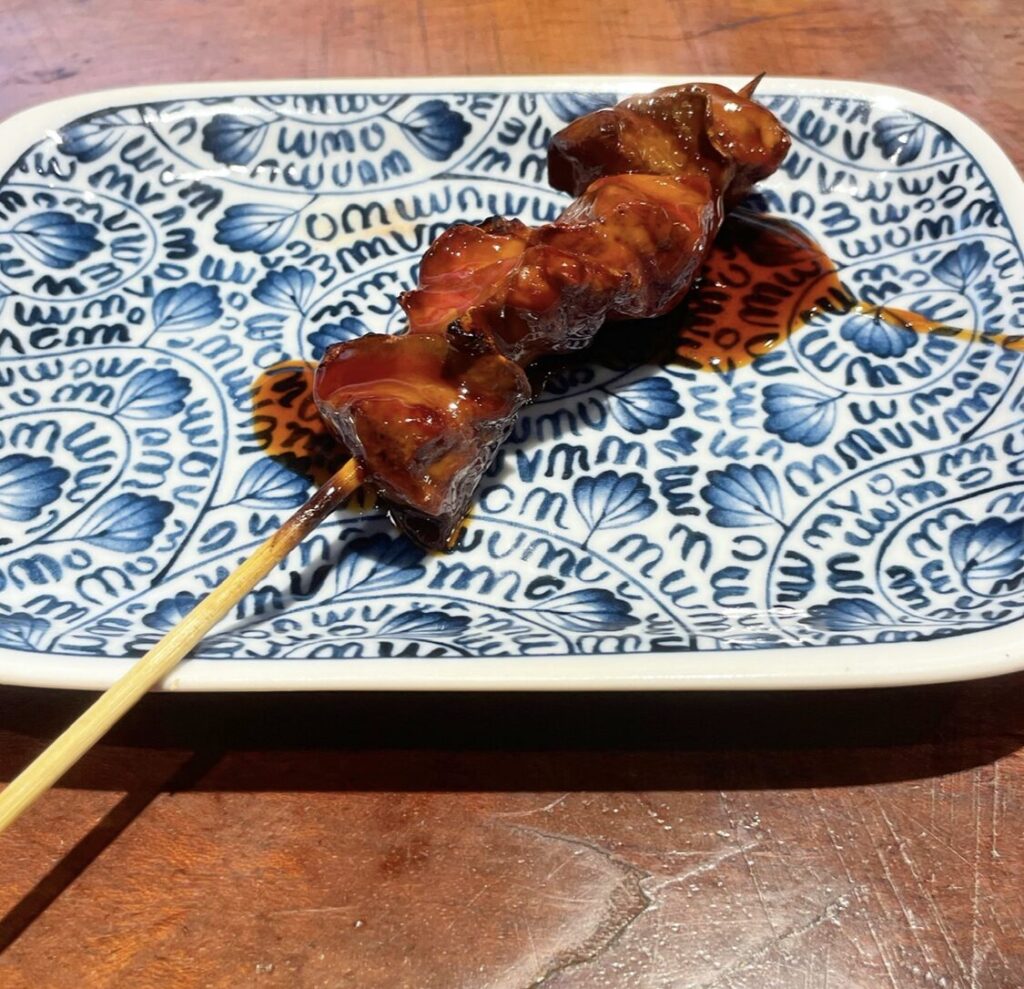 秋葉原「鍛冶屋文蔵」国産鶏串 鶏レバー串