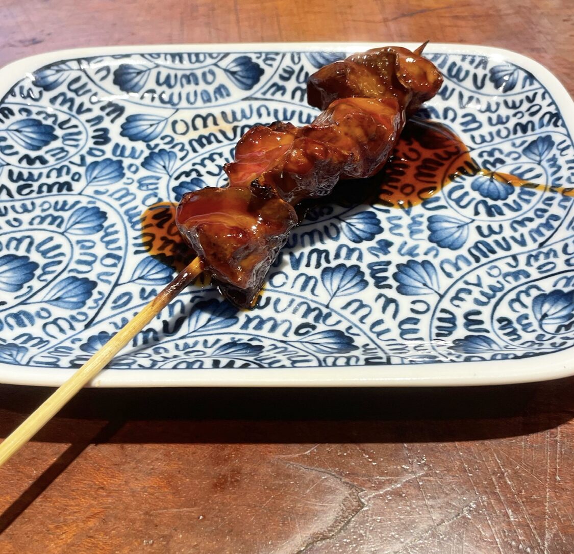 秋葉原「鍛冶屋文蔵」国産鶏串 鶏レバー串