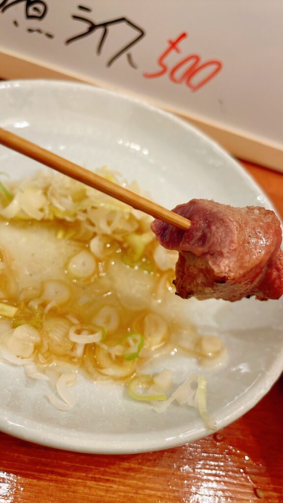 ひばりヶ丘「ぶち」のもつ焼きレバー串