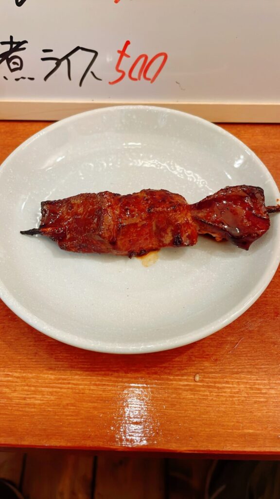 ひばりヶ丘「ぶち」のもつ焼きレバー串