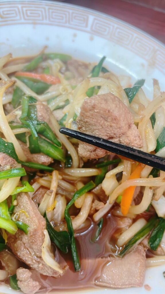 千川「中華ふじ」のレバニライタメ