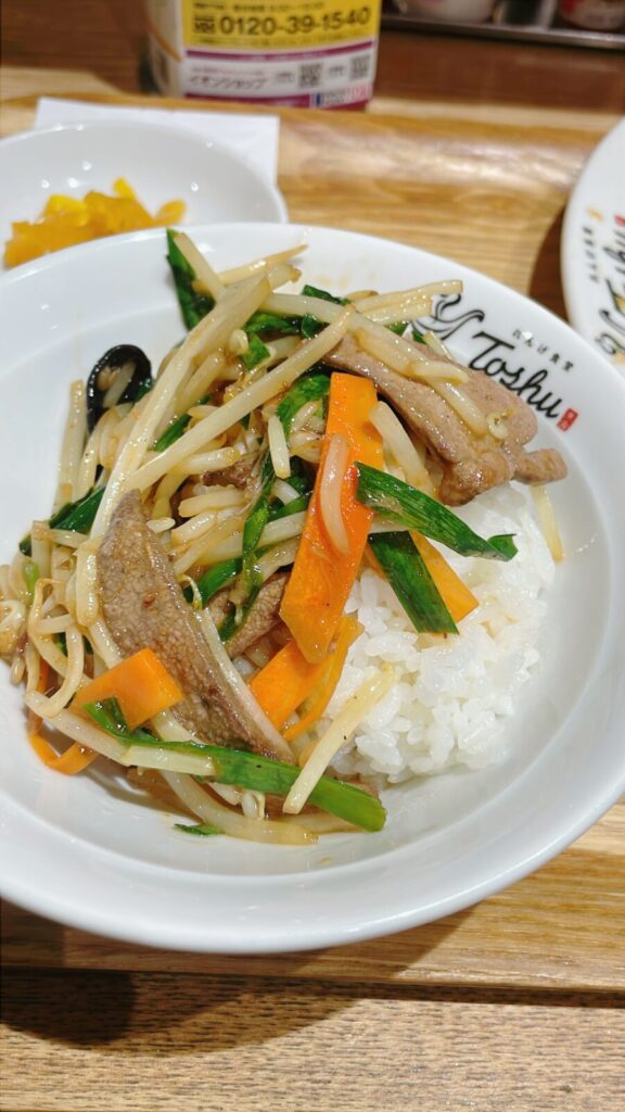 「れんげ食堂Toshu」のレバニラ炒め定食